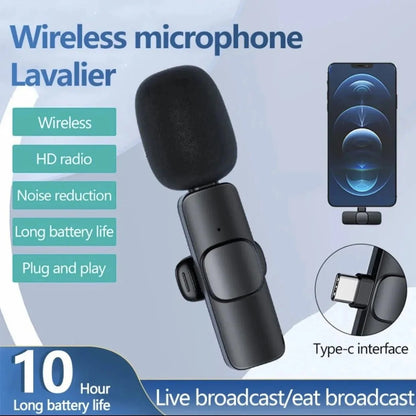 Wireless Lavalier Microphone for iPhone & Android