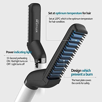 Professional Electric Hair Straightener Comb