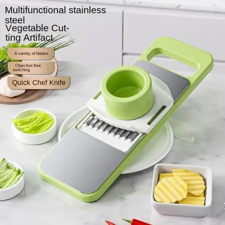 Multifunction Stainless Steel Vegetable Cutter & Slicer