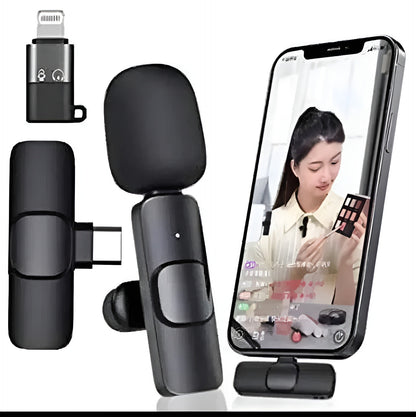 Wireless Lavalier Microphone for iPhone & Android