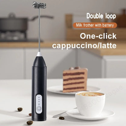 Rechargeable Electric Milk Frother – Handheld Coffee & Cappuccino Foam Maker