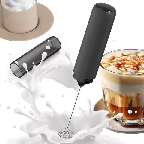 Rechargeable Electric Milk Frother – Handheld Coffee & Cappuccino Foam Maker