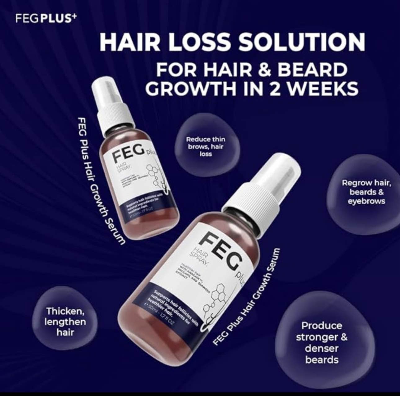 FEG Plus swiftly Hair Growth Spray