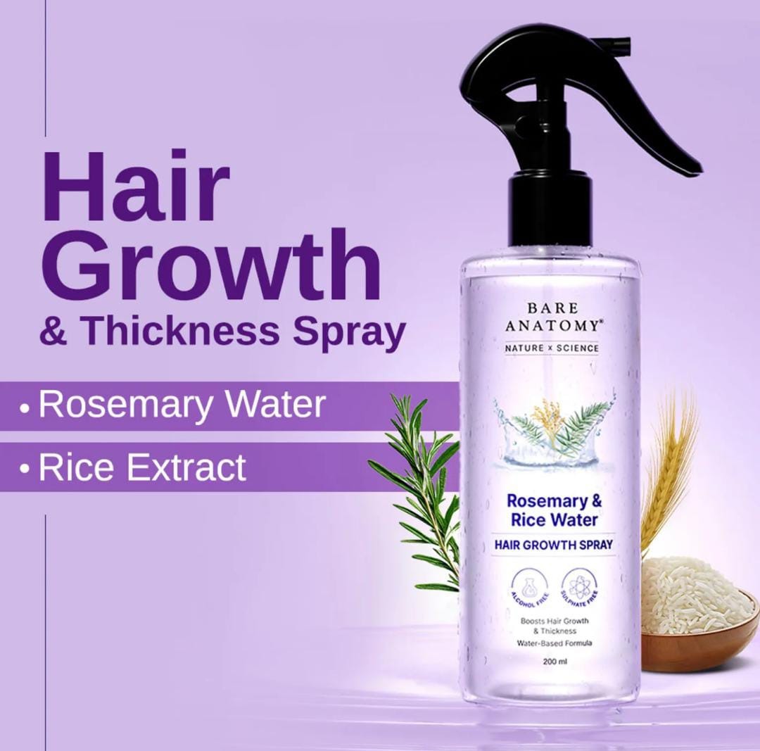 Hair Growth Spray with Rosemary & Rice Water