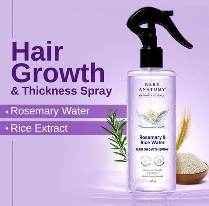 Hair Growth Spray with Rosemary & Rice Water