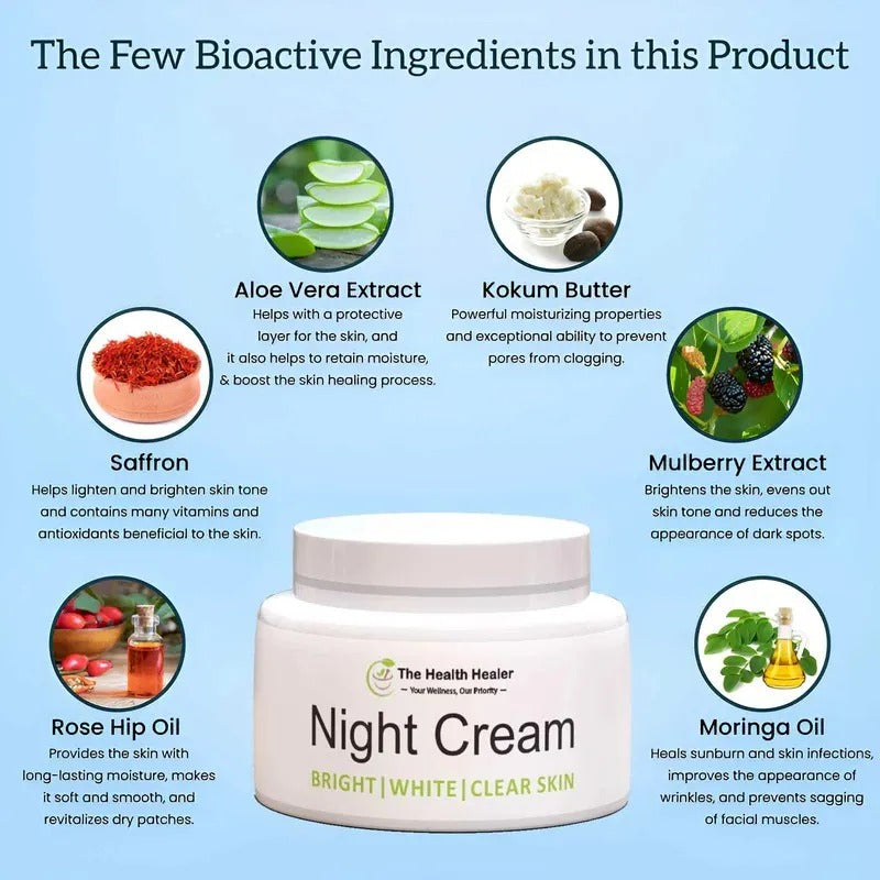 Bright & Clear Skin Night Cream – All Skin Types