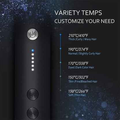 2-in-1 Professional Hair Straightening Brush | Fast Heating | Smooth & Frizz-Free Hair