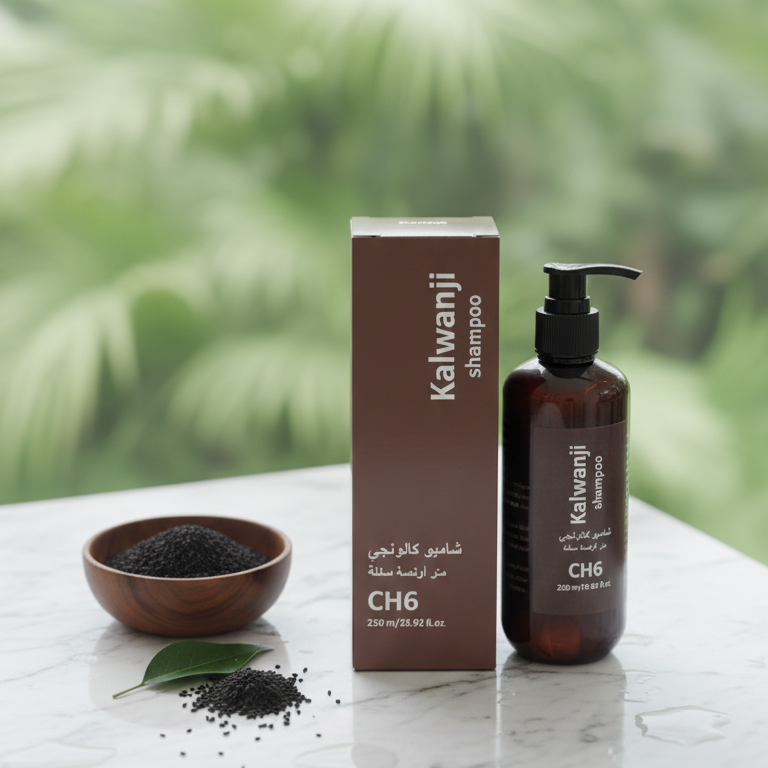 Kalwanji Shampoo CH6 – Black Seed Herbal Shampoo for Hair Fall